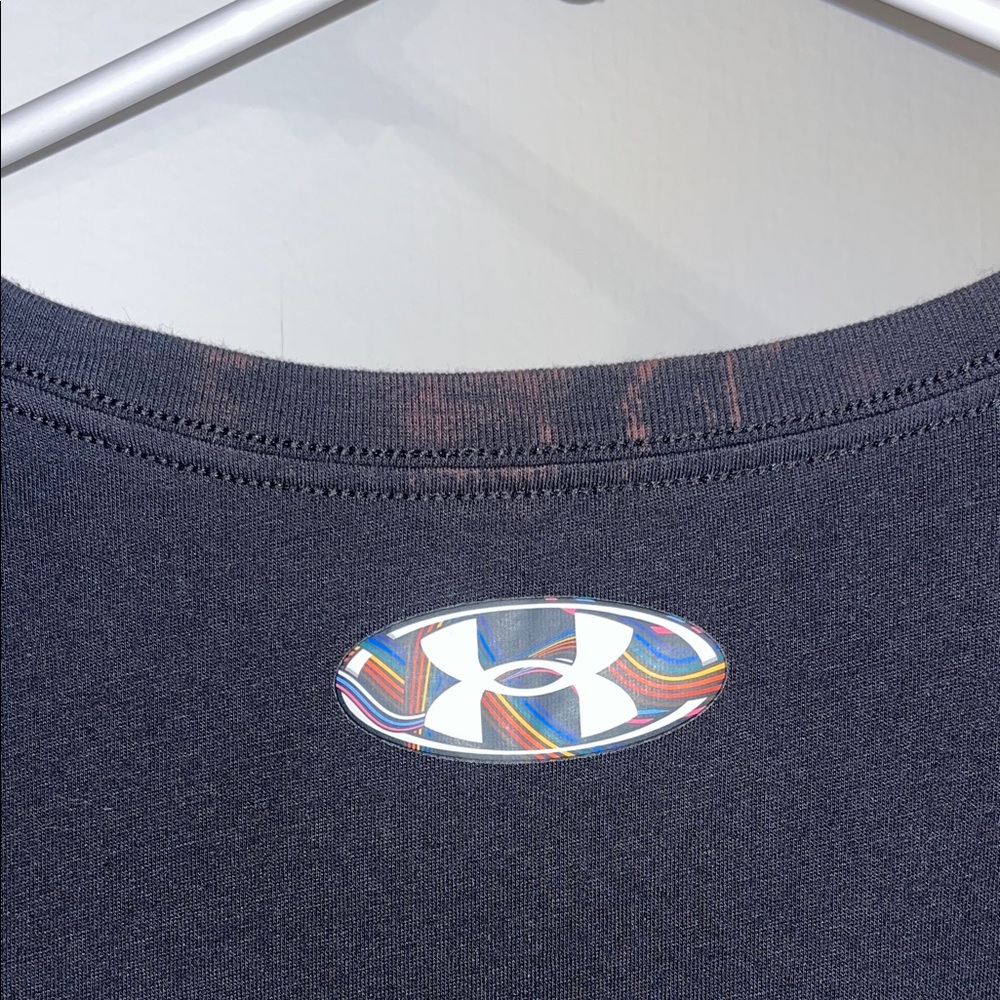 Under Armour Black Short-Sleeve 'United We Win' Rainbow Graphic Tee - Picture 5 of 5